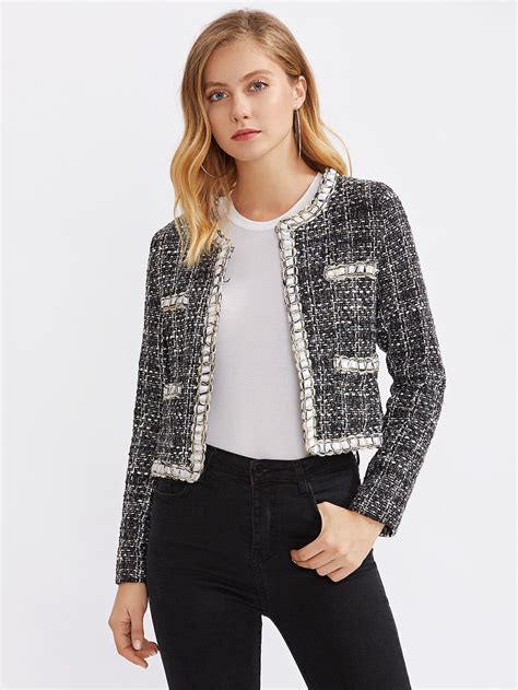 blazer tipo chanel|chanel jackets.